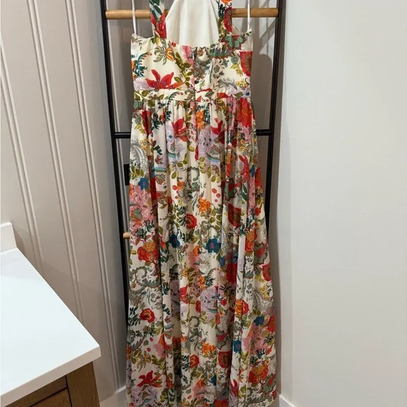Lulu's Lilja Cream Floral Maxi Dress - Picture 4 of 8